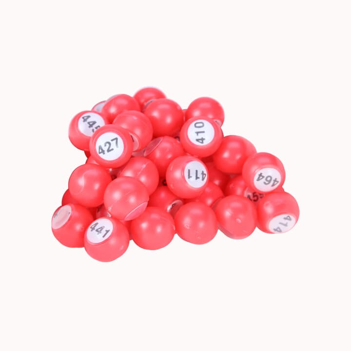 Numbered Raffle Bingo Balls 18mm 1-100,101-200| 201-300| 301-400| 401-500