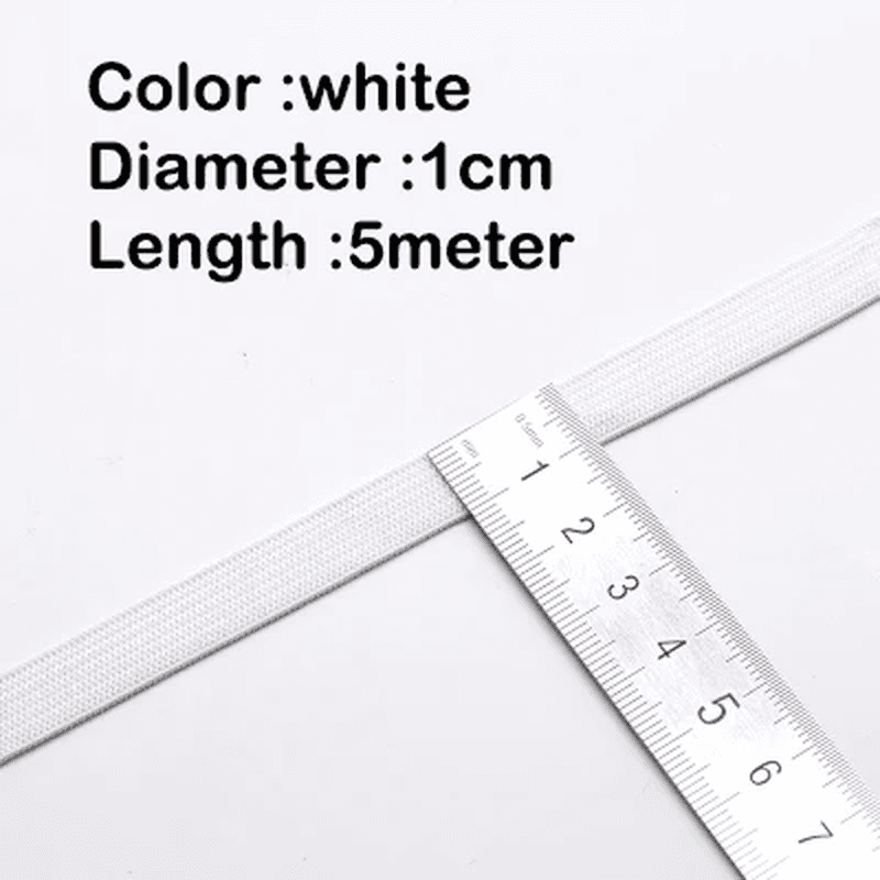 Premium Knit Elastic Band 5M – Durable Heavy Stretch Elastic for Sewing and DIY