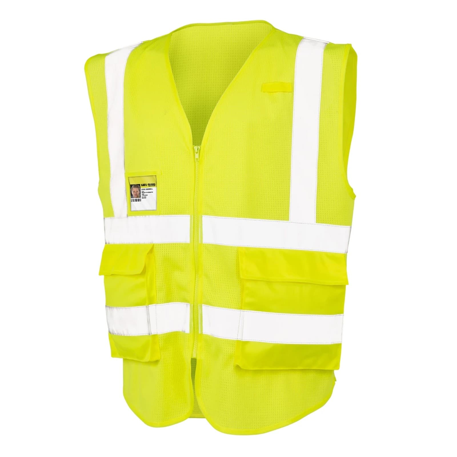 SAFE-GUARD by Result Unisex Adult Executive Mesh Safety Hi-VS Fluorescent Yellow