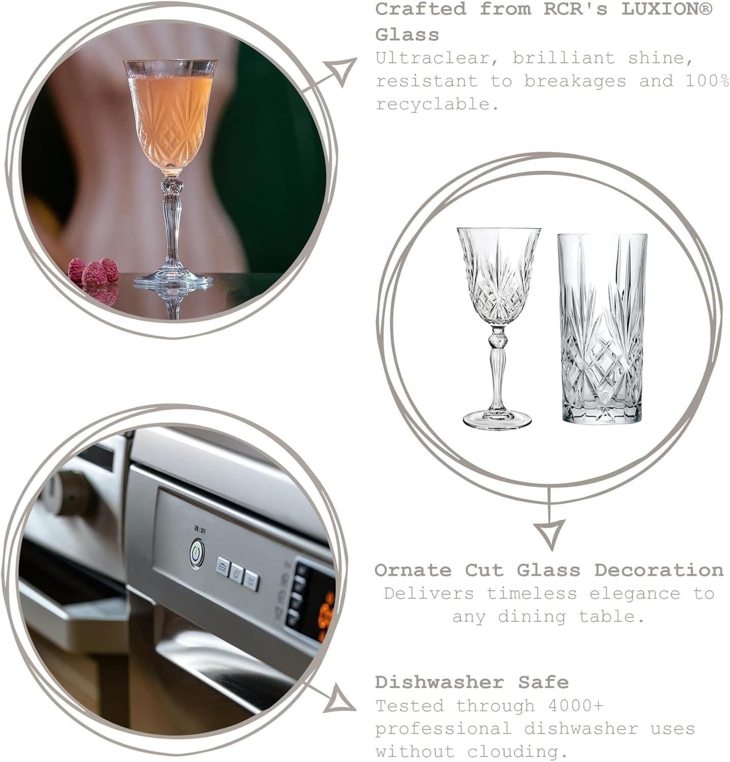 RCR Crystal Melodia Highball Glasses| Set of 6-360ml view 2