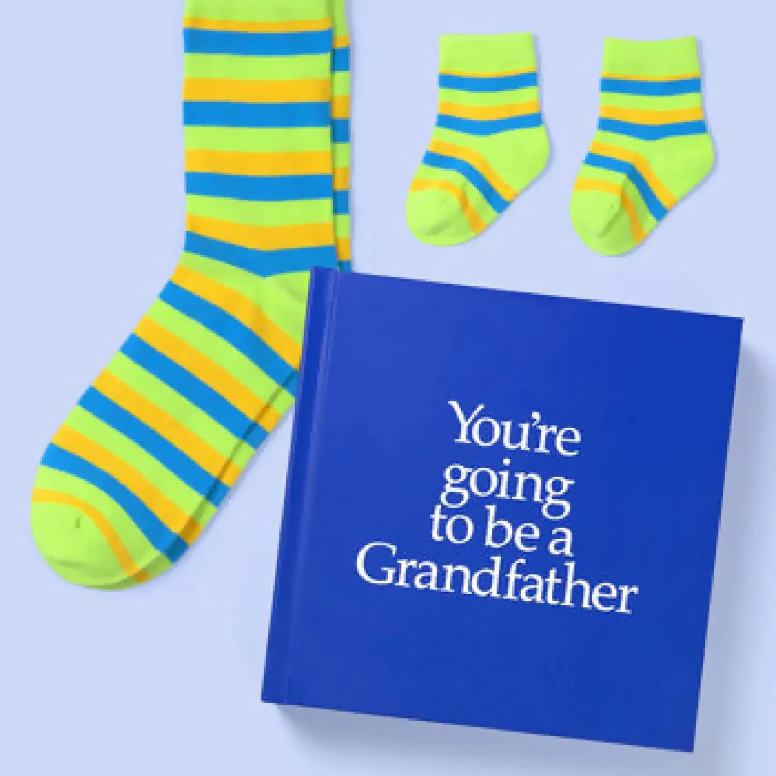Pooter 'You're Going to be a Grandfather' Hardback Book with Two Pairs of Socks