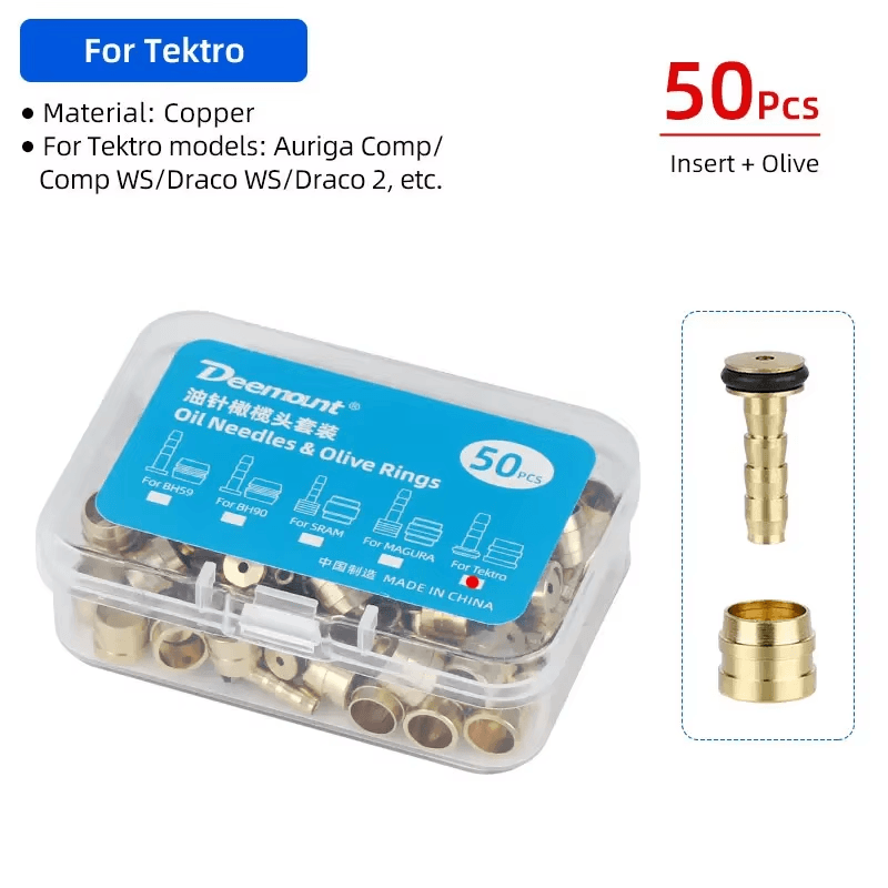 50 Pcs Bicycle Brake Olives/Inserts for SHIMANO BH90 BH59 SRAM Magura Tektro Cyc