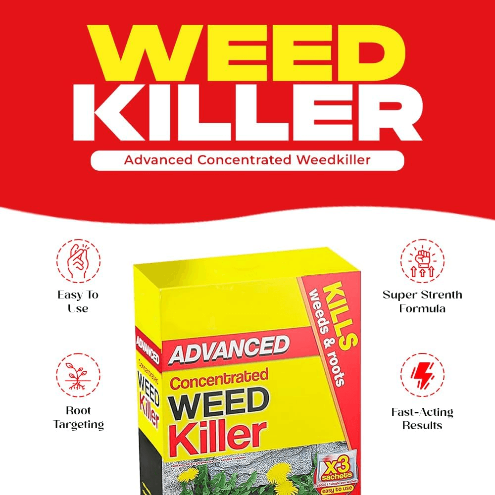 Advanced Concentrated Weedkiller 80Ml X 3 Sachets Extra Strong with Glyphosate S view 2
