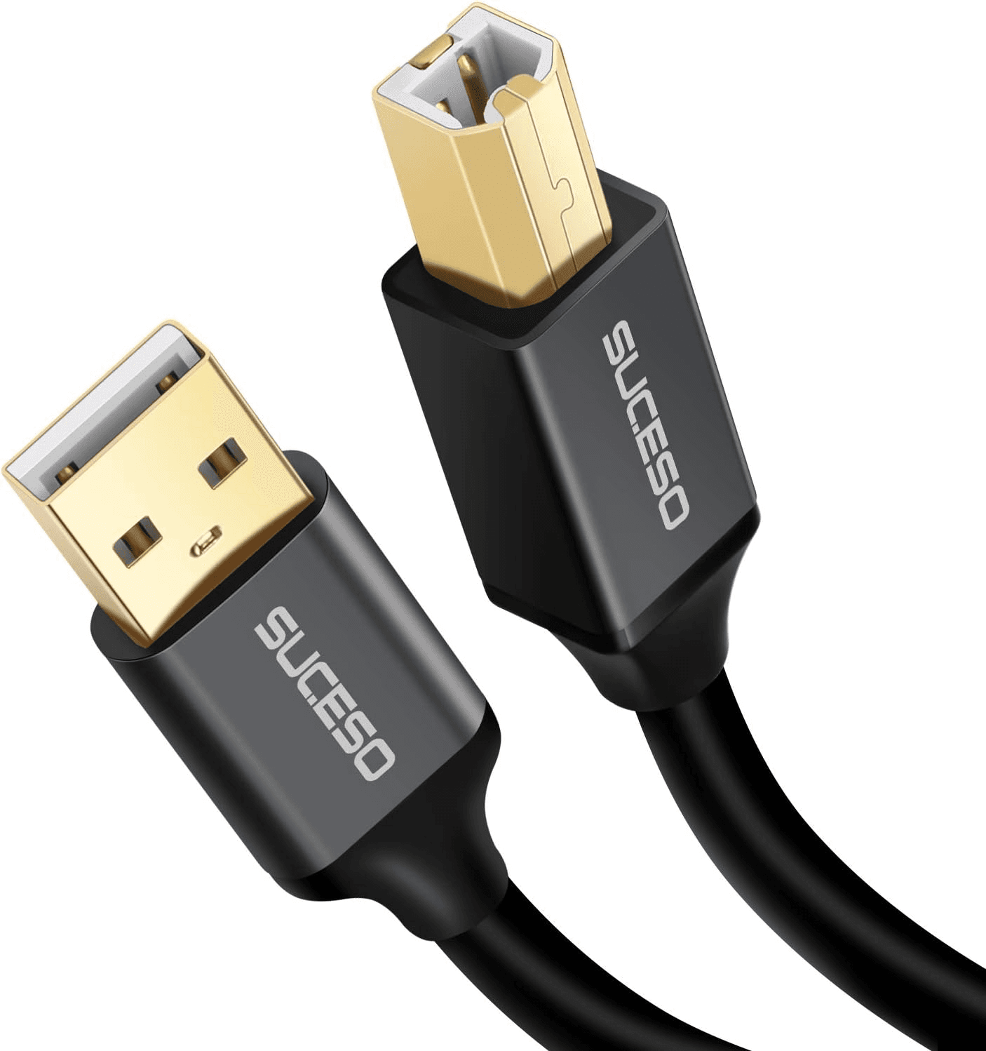 Printer Cable USB 2M/6.5FT USB 2.0 Type a Male to B Male Printer Scanner Cord 24