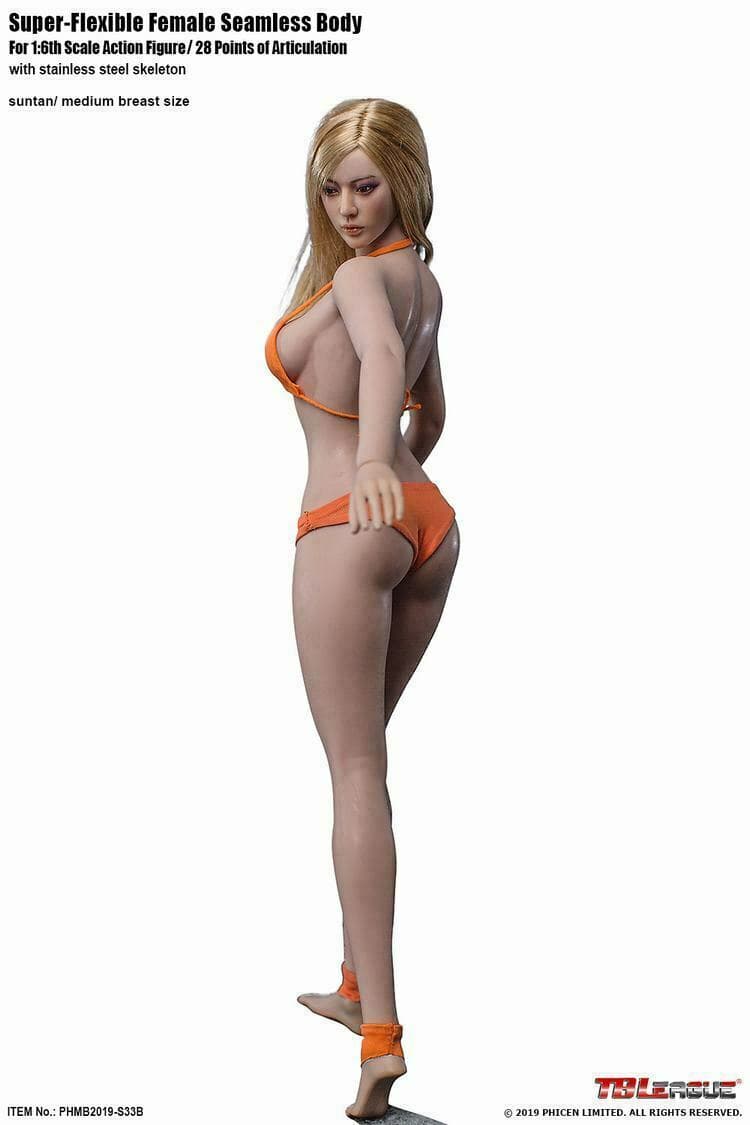 In-stock 1/6 TBLeague Phicen Long Leg Slim Shoulder Seamless Body S32A S33B