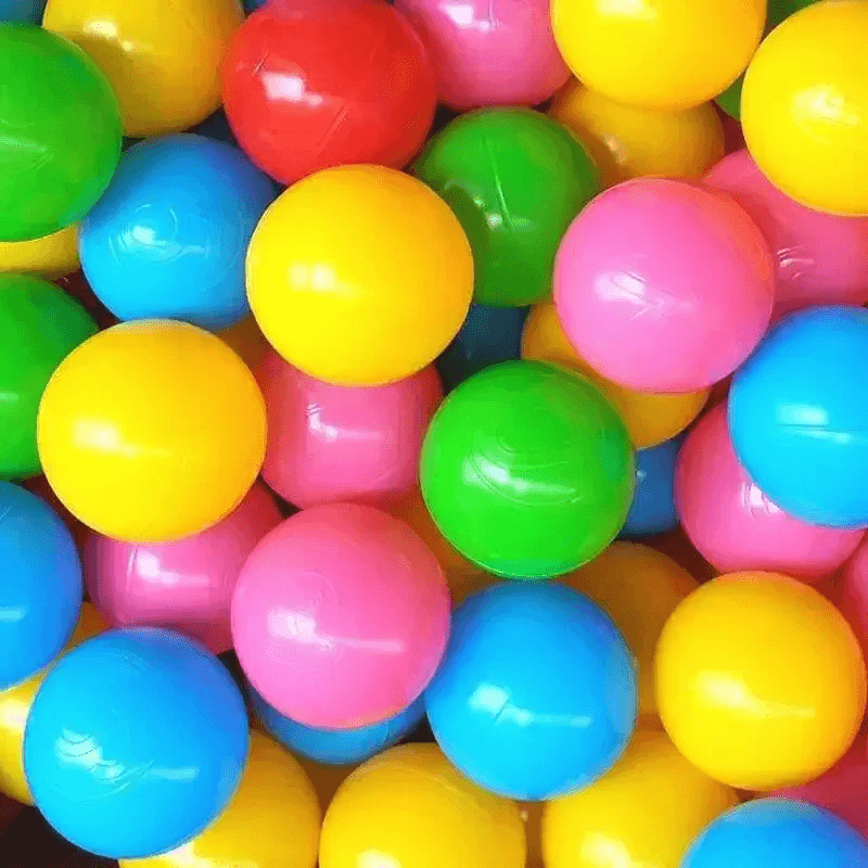 50Pcs Baby Ball Pit Balls Colourful Plastic Play Balls Kids Pool Toy Set UK