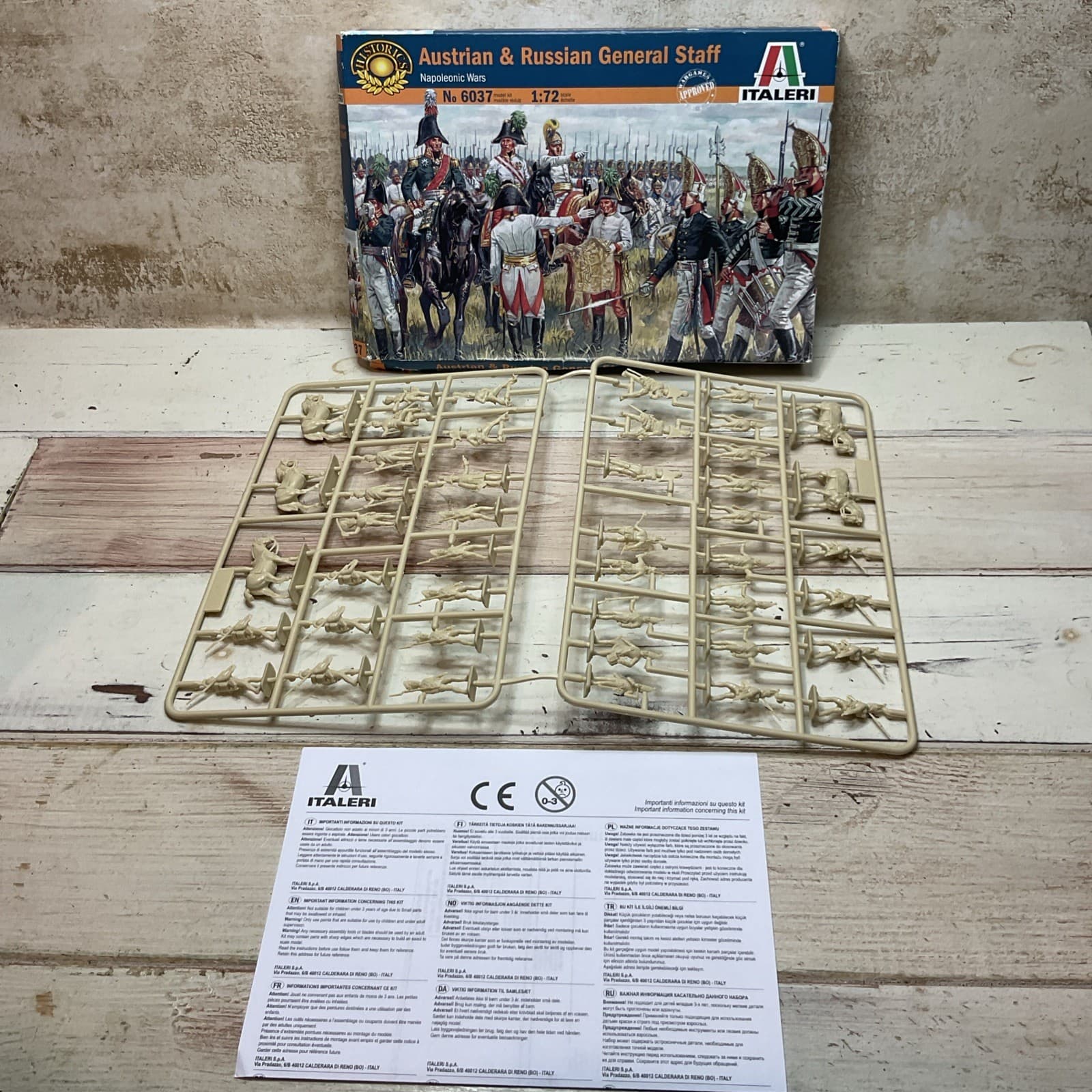 Italeri #6037 Austrian and Russian General Staff| 1:72 Scale| NOS