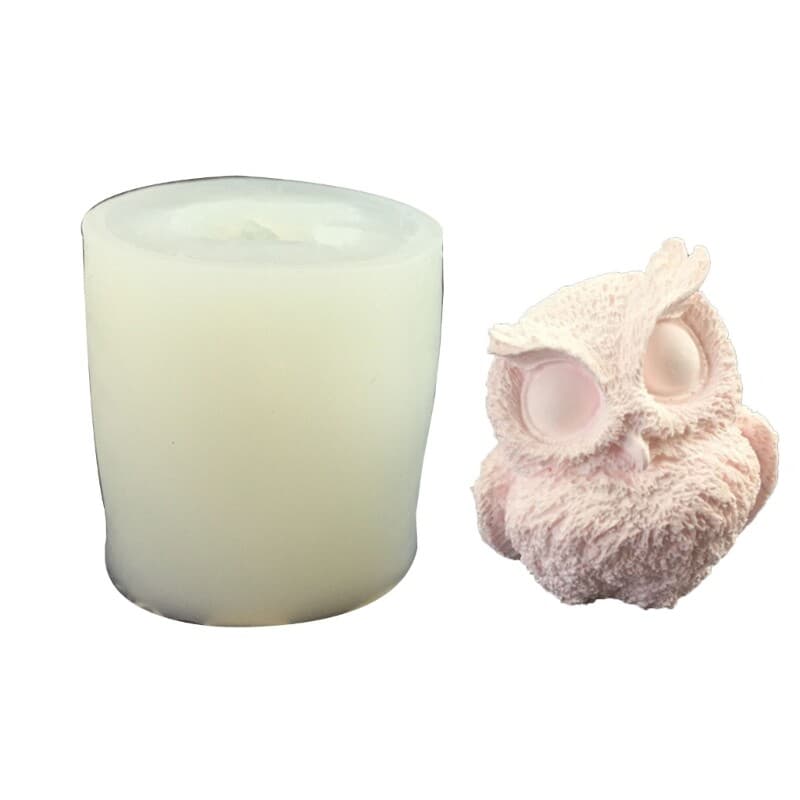 3D Molds Cute Owl Shaped Craft Art Silicone Mold for Making