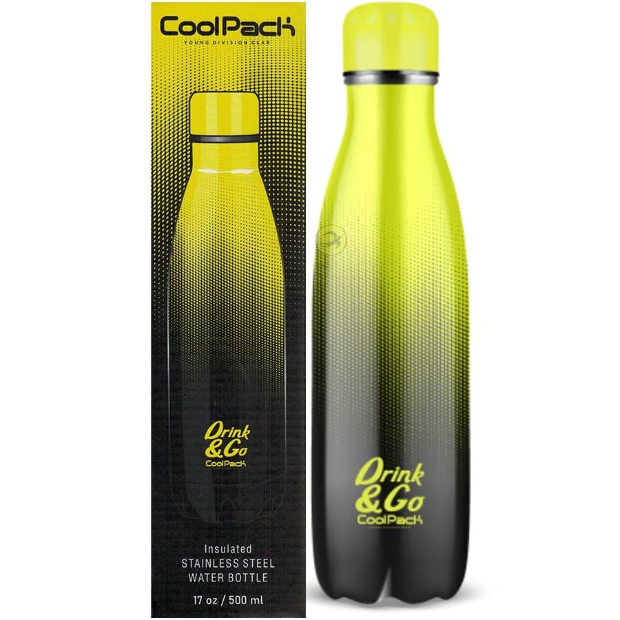 5903686304033 Bidon termiczny metalowy 500 ml Gradient Lemon CoolPacka PATIO Z04