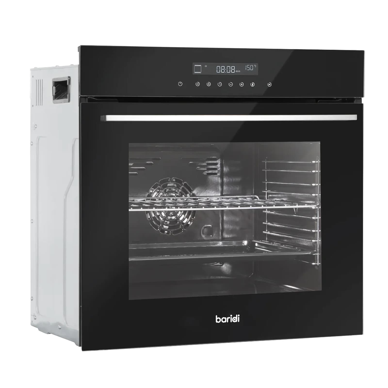 Baridi Integrated Electric Oven 60cm 72L Capacity - Black