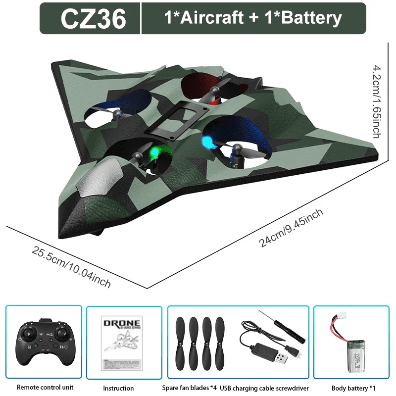 RC Aircraft EPP Foam Stunt Glider Electric Fighter Remote Control Airplane Fall