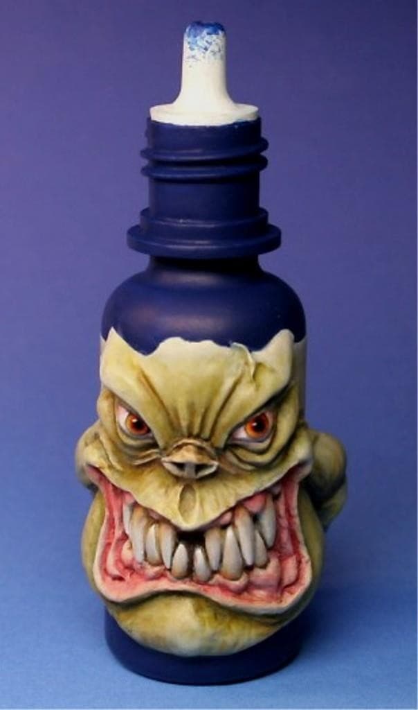 Monstropsycho’pot Monster Bottle with X-Acto By Maow Miniatures