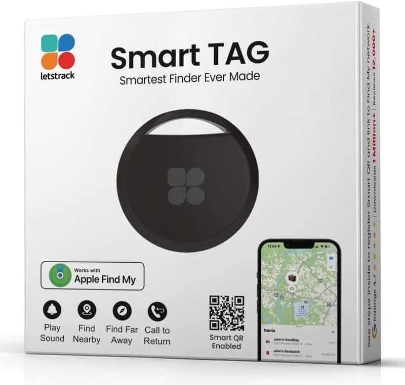 Bluetooth Tracker Tag iPhone Find My Key Finder Smart Tag AirTag Alternative