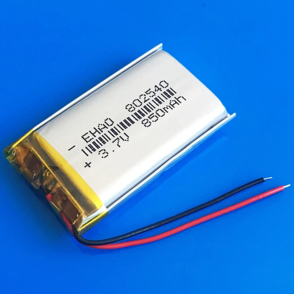 3.7V 850mAh Lithium Rechargeable Battery for MP3 MP4 Nextbase GPS SAT NAV 802540