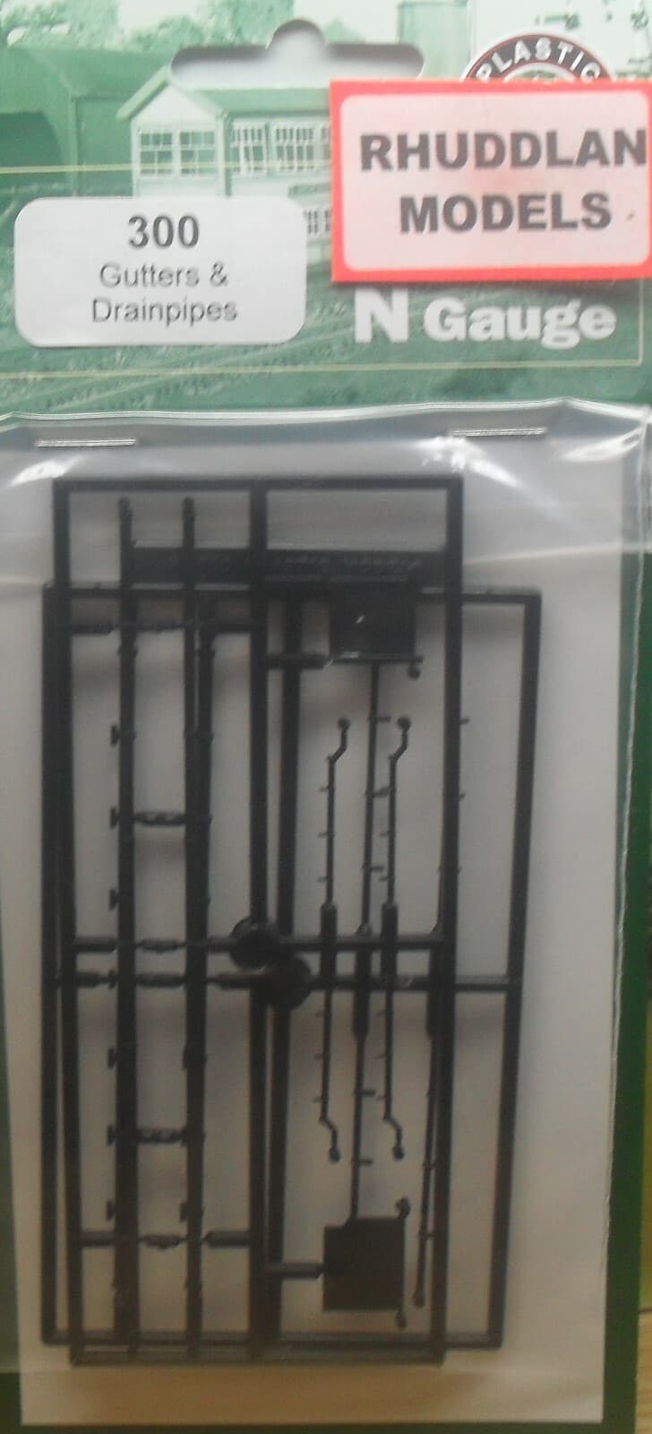 Ratio 300 Gutters and Drainpipes  'N' gauge Plastic Kit