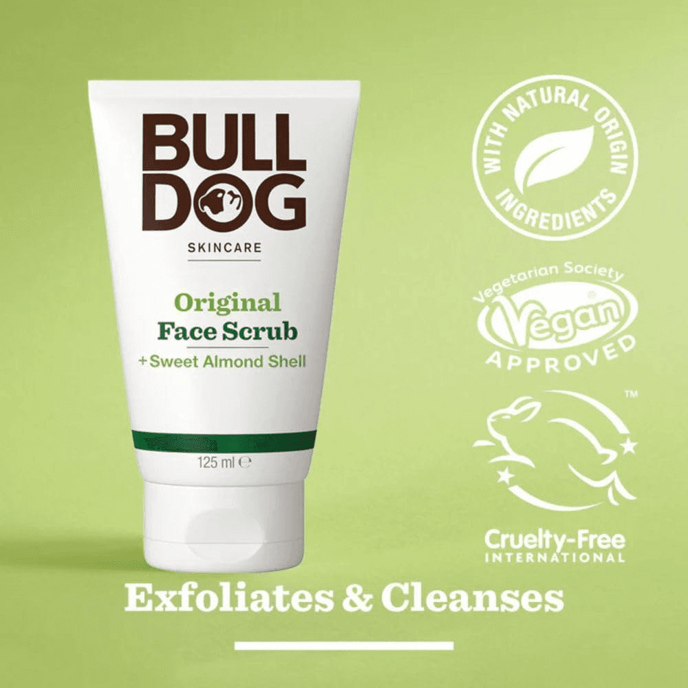 BULLDOG SKINCARE Original Face Scrub for Men Exfoliating Almond Shell Scrub 125 view 2