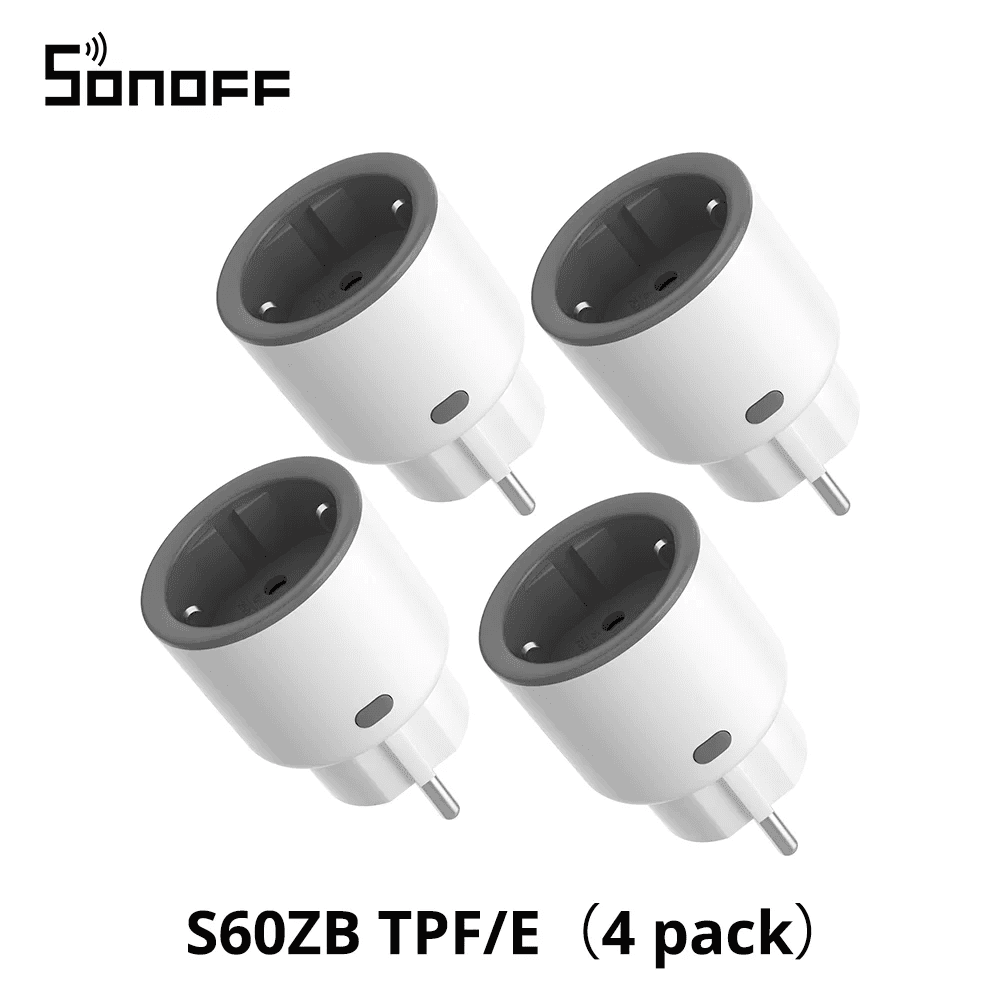 1-4 PCS  S60ZB EU Iplug Zigbee Smart Plug Energy Monitoring Wireless Socket Time