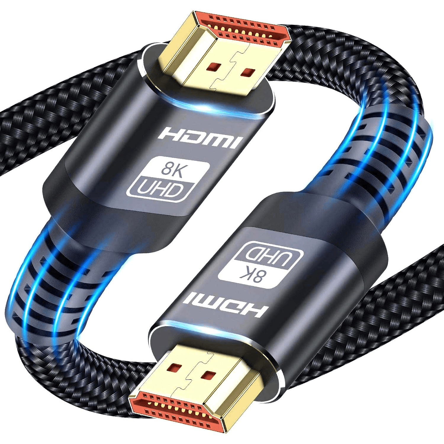 ATETEO 10K 8K HDMI Cable 2.1| 5M Ultra HD Cable High-Speed Lead 48Gbps| HDMI Cab