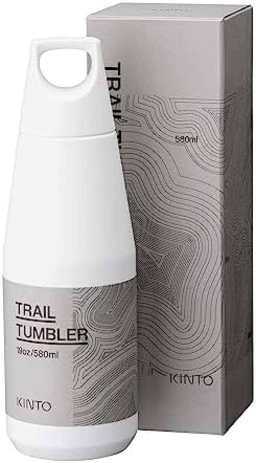 KINTO Trail Tumbler 580ml White Double-walled Vacuum Wall Insulates Hot and Cold view 2