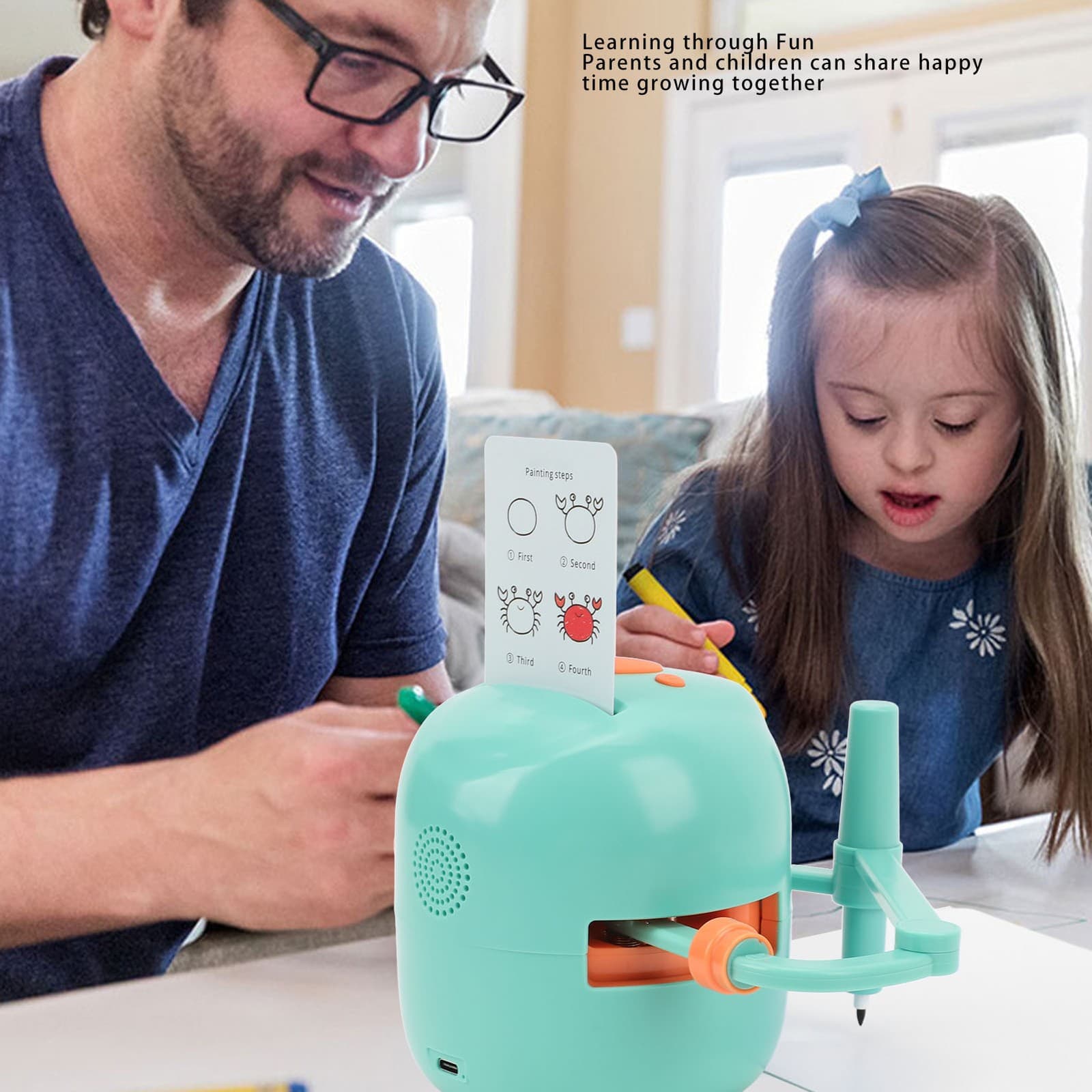 Educational Drawing Robot Interactive Kindergarten Toy Intelligent Drawing view 2