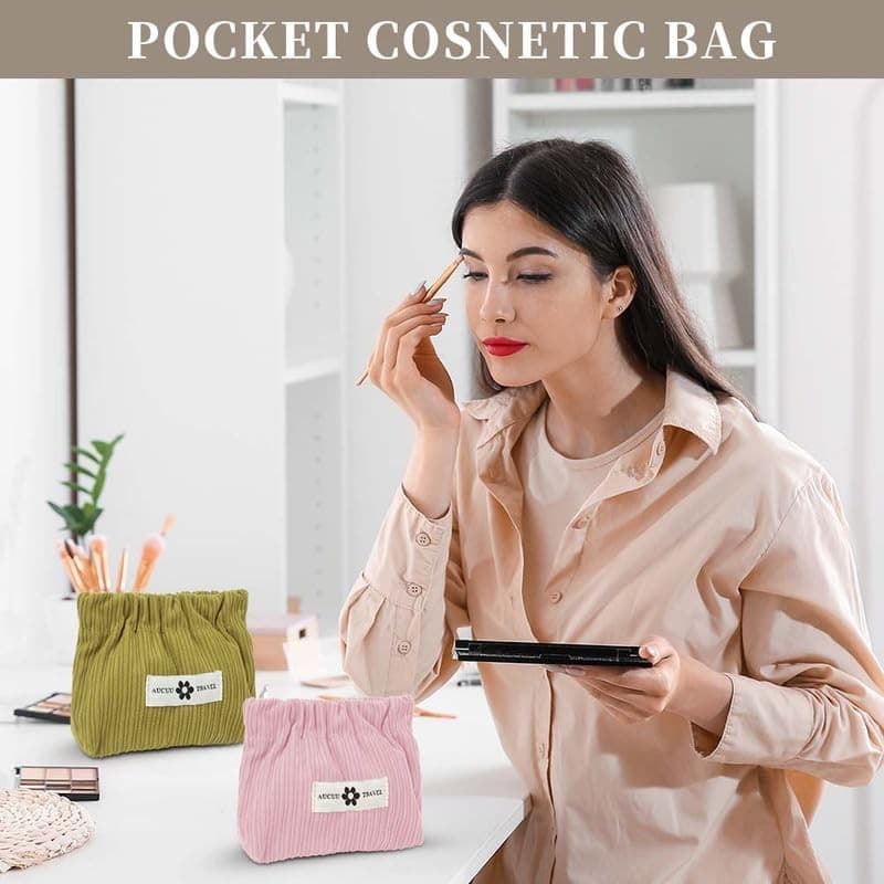 self-Closing Spring Storage bag-6pcs-milk White+Light Blue+Grass Green+Peach Pi view 2