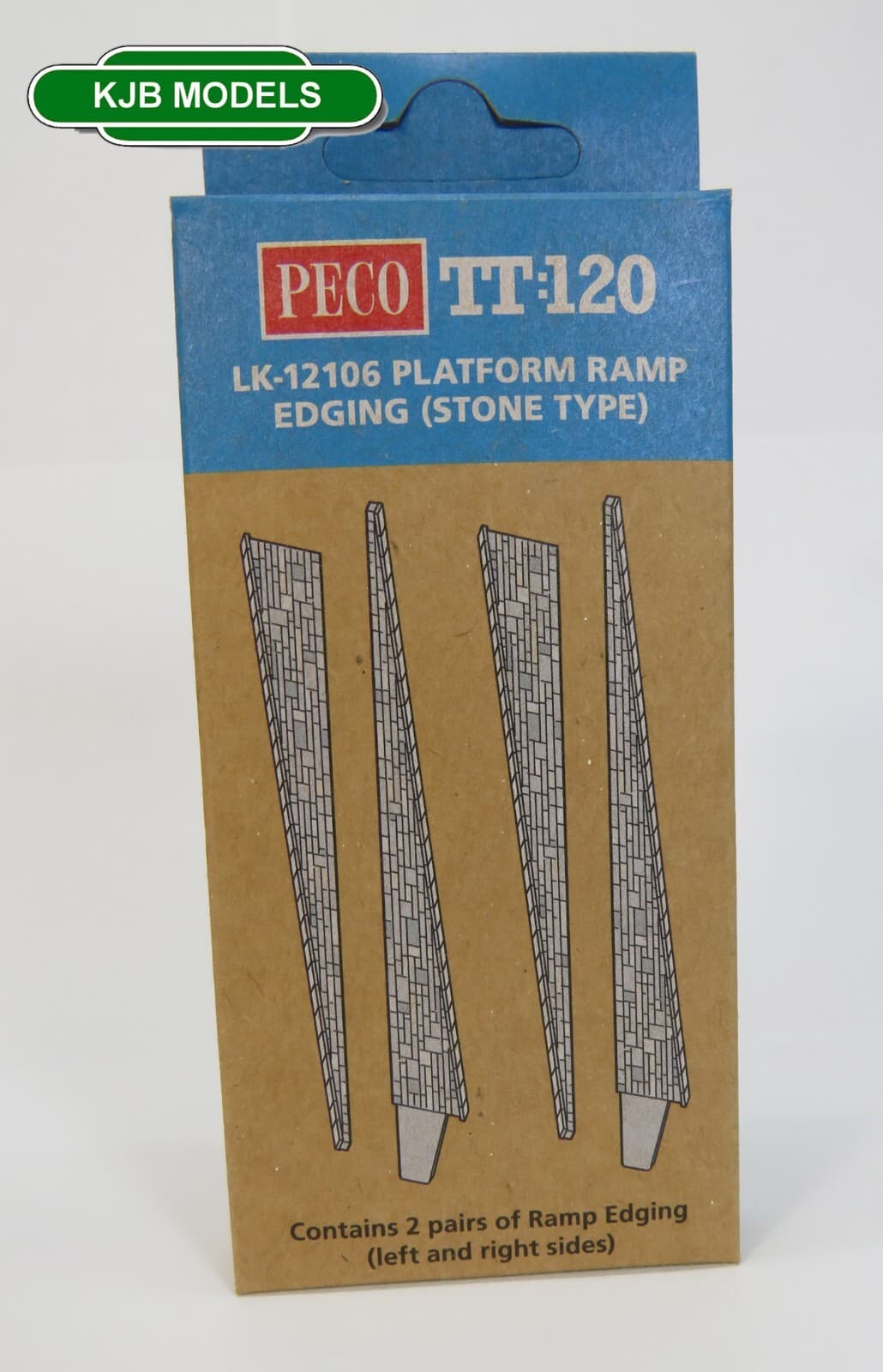LK-12106 Platform Ramp Stone (2 Pairs) - Plastic TT 1:120 Peco TT:120 Station