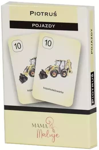 5904673762713 Karty Piotruś - Pojazdy Mama Maluje