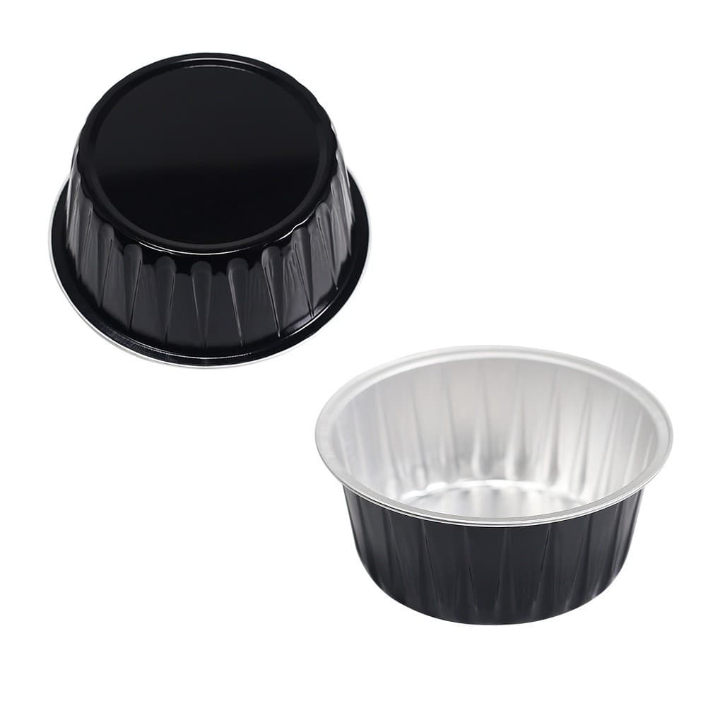 6pcs Aluminum Foil Melting Wax Bowls Round Shape Wax Bean Containers