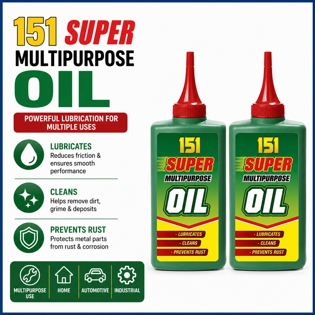 2x BIKE CYCLE LUBRICANT OIL 100ML LIQUID SUPER MULTI PURPOSE PREVENT RUST CLEAN.