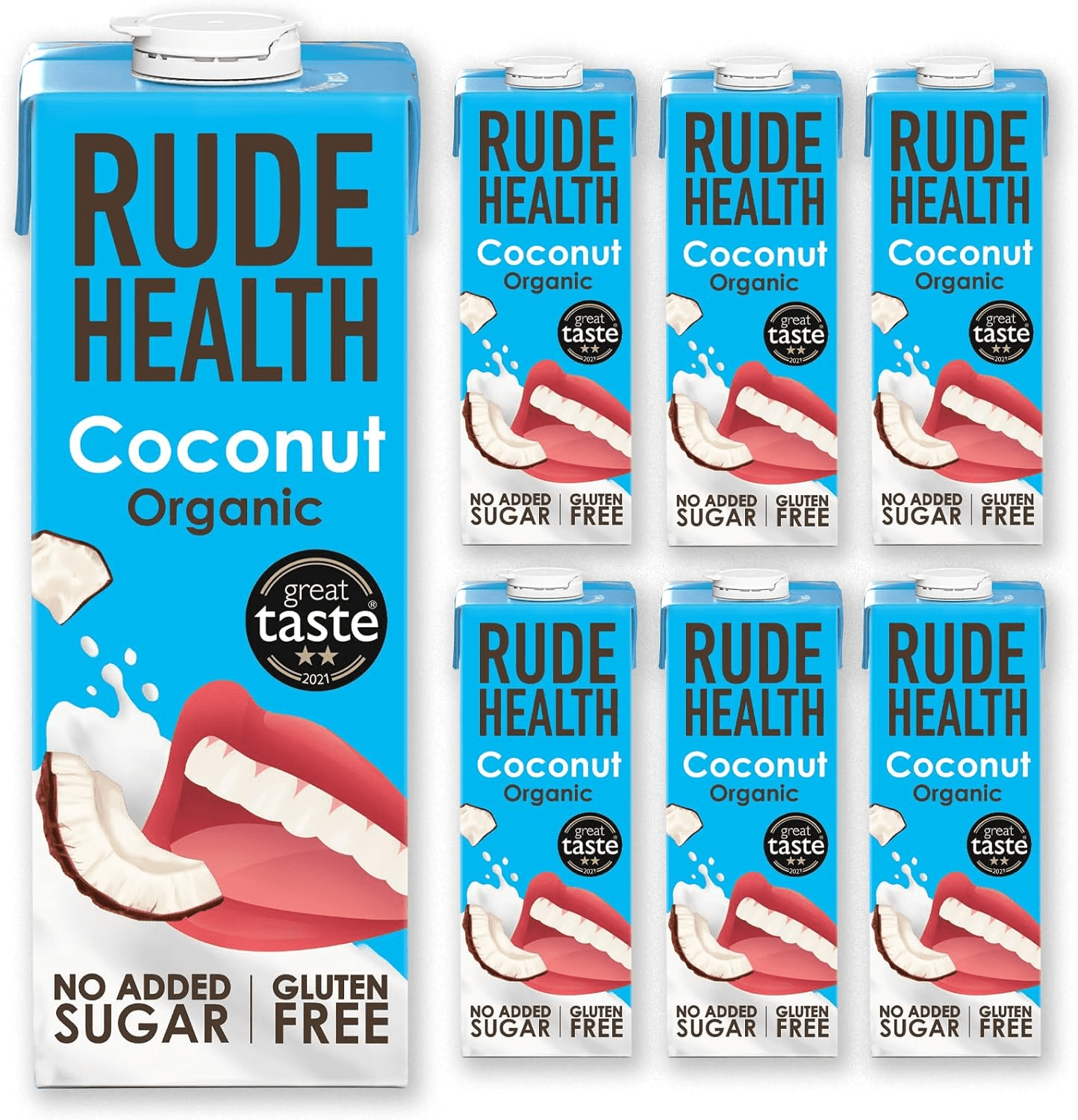 6 X  Litre Organic Coconut Dairy-Alt Milk| 100% Natural Organic Drink| Lactose F