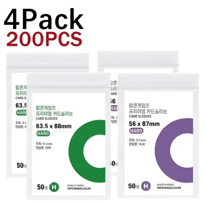 Kpop Idol Card Sleeves 1-500Pcs HD Transparent Protective Photocard Holder Box
