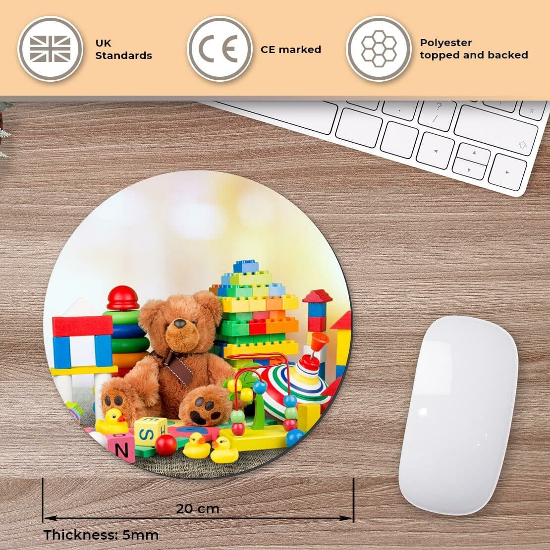 Round Mouse Mat  - Childrens Toys Nursery Toy Shop  #44584 view 2