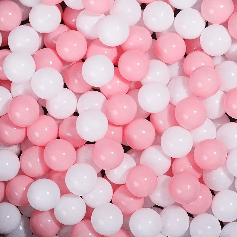 50pcs Baby Plastic Ball Pit Balls Pool Play Set with Hoop Kids Toy