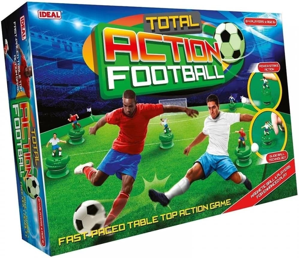 Total Action Football Five A Side Table Top Game Magnetic Pass Shoot Trap