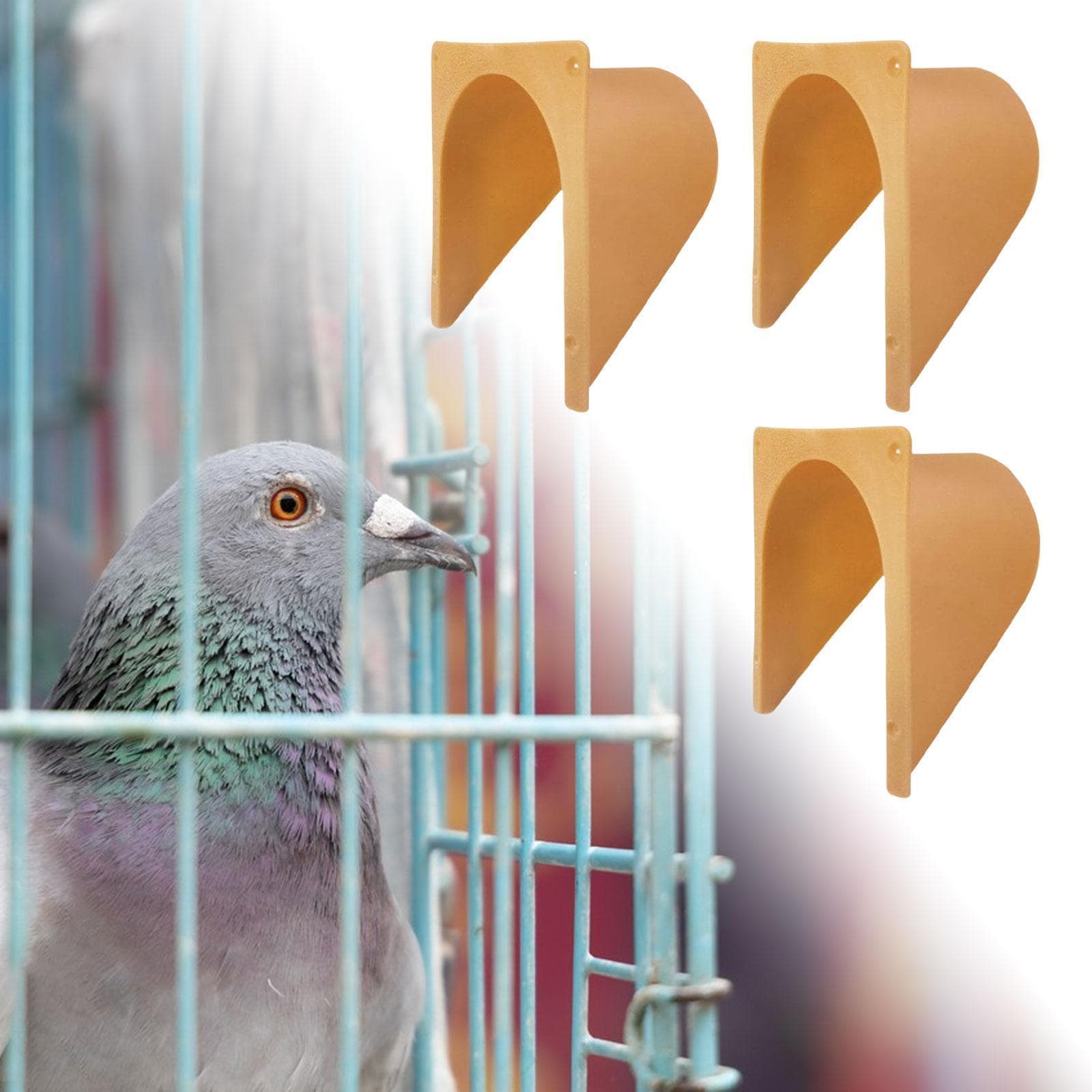Set of 3 Homing Pigeon House Door Barrier Door for Poultry