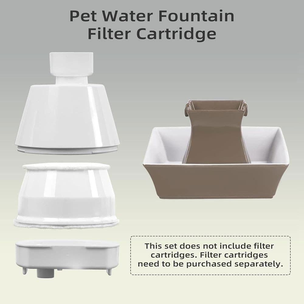 Water Fountain Replacement  Housing and Silicone Nozzle Plug Set Pet Water5627 view 2