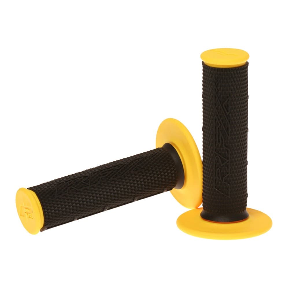 Double Composite Grips RFX Pro Series With Black Center (Black/Yellow)