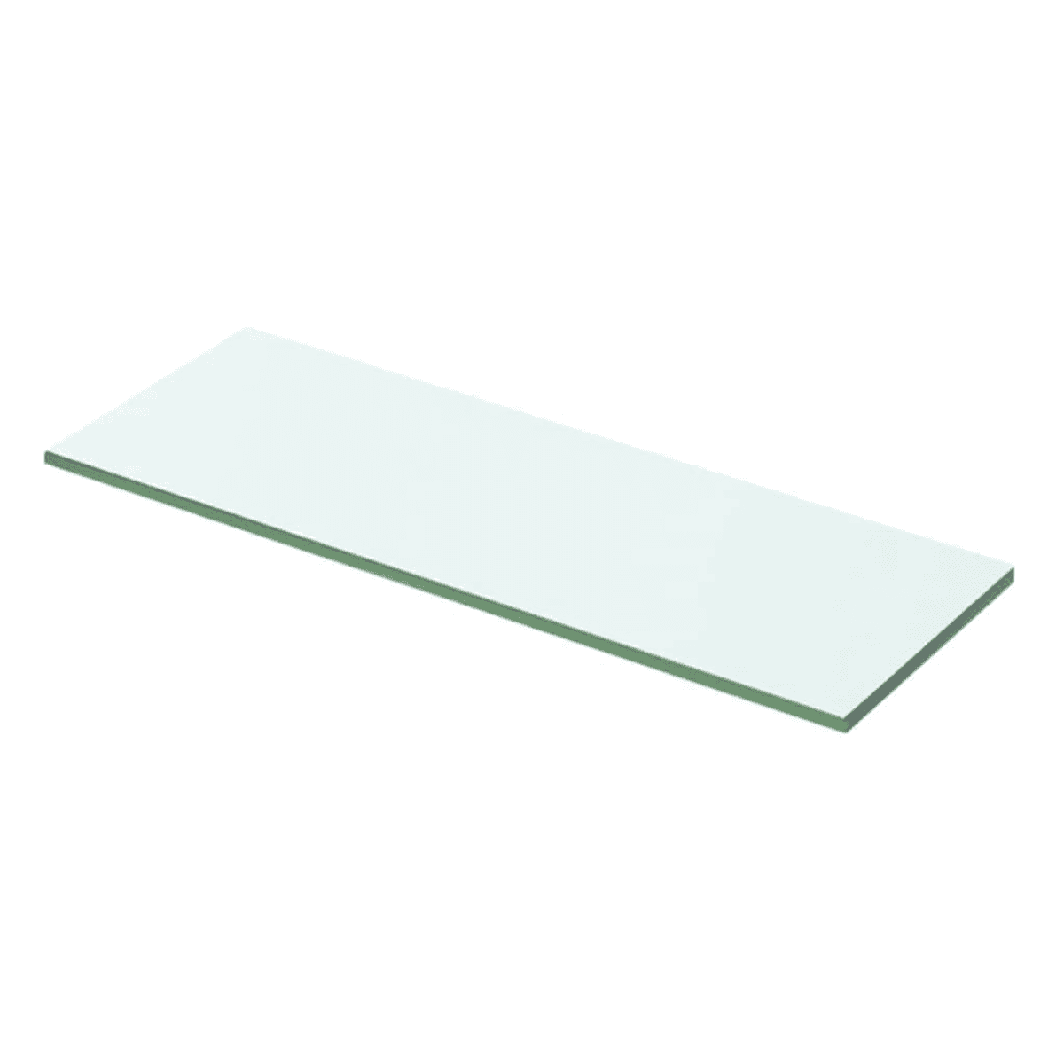 Glass Shelf Clear Tempered 50x12cm 8mm Thick Pack of 2 Display Shelves 15kg Home