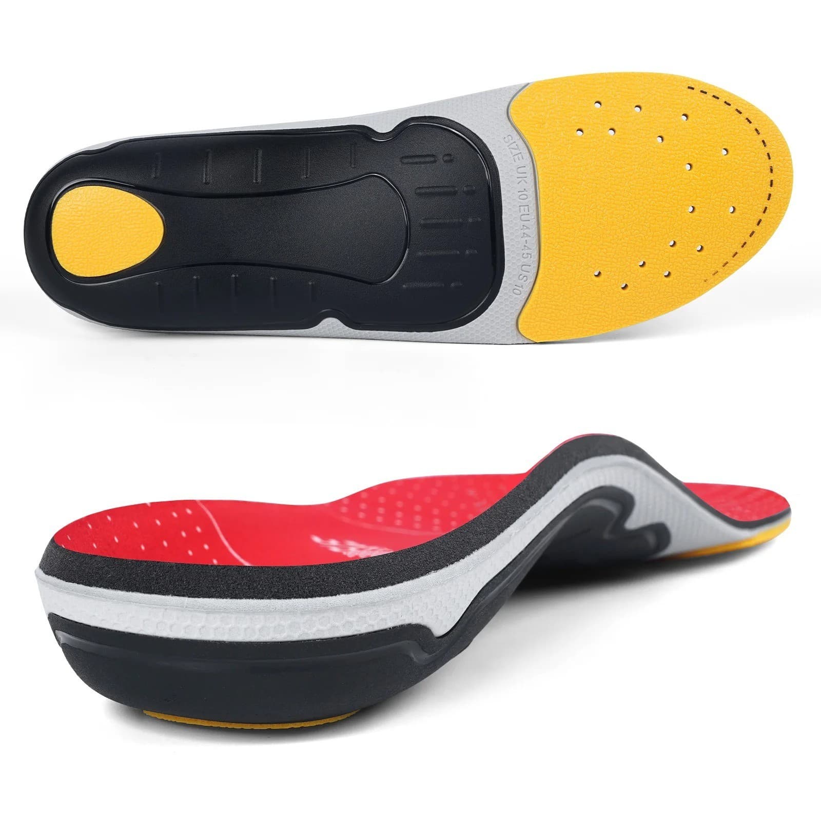 Carbon Fiber Arch Support Insoles Basketball Sport High Rebound Inserts