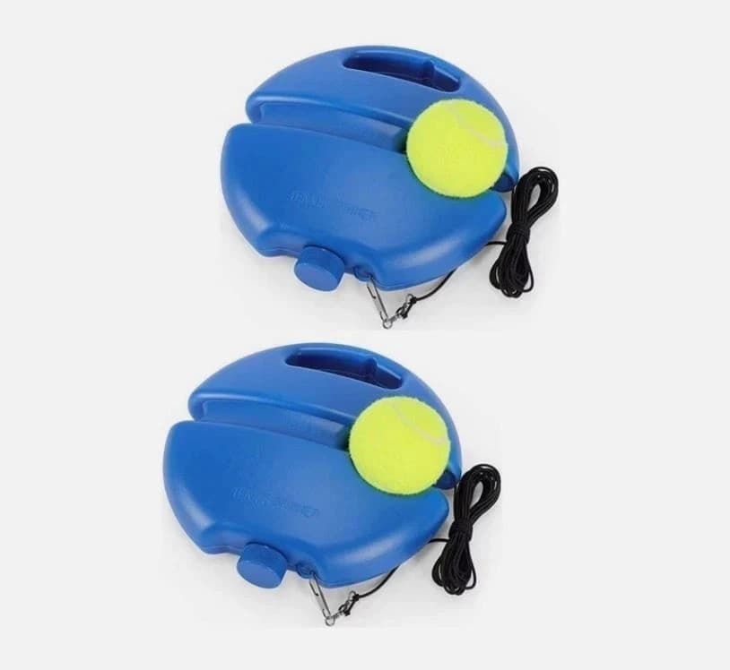 Tennis Trainer Training Practice Self-Study Rebound Balls Back Base Tool w/ Ball
