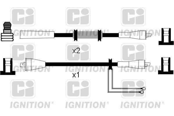 Commercial Ignition Car Vehicle Replacement DIN Ignition Lead Set - XC929