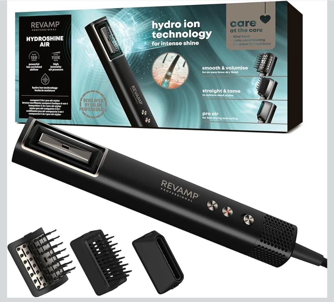 3 in 1 Pro Air Styler Hot Air Styler with Hydro Ion Technology Hydration and Shine