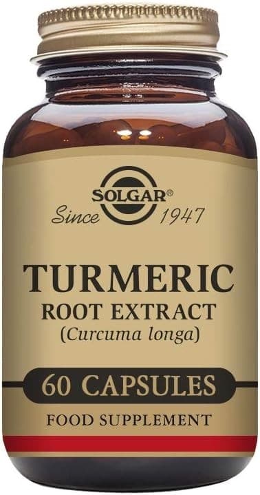 Solgar Turmeric Root Extract 60 Vegetable Capsules BBE 08/27