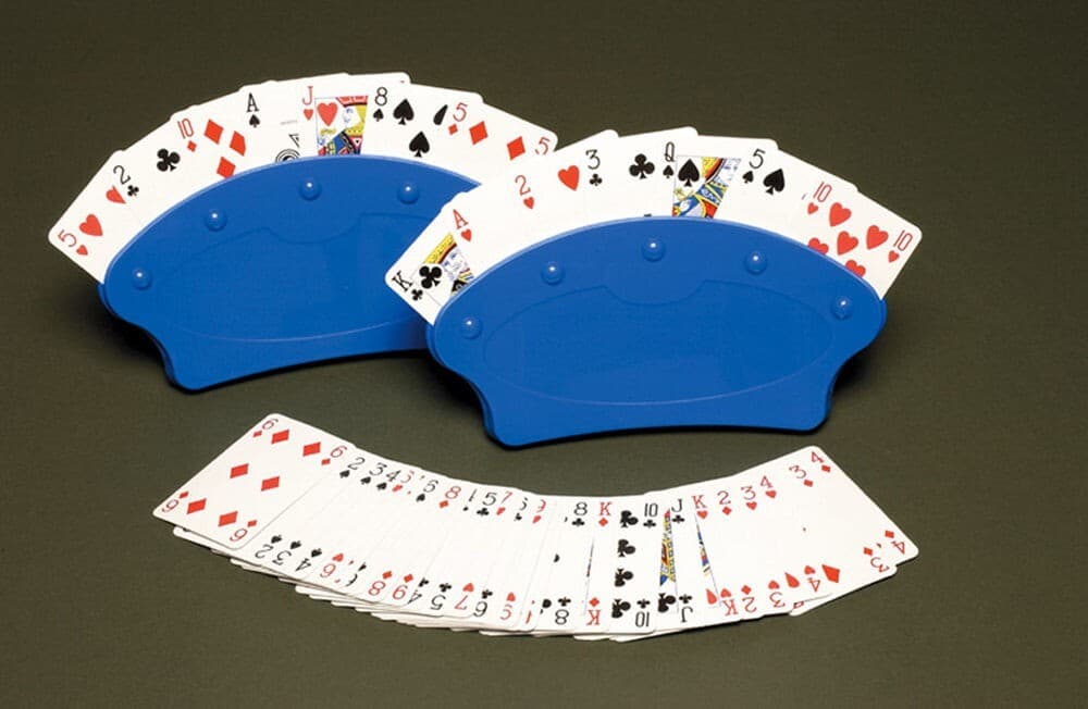 Plastic Card Holder Easy Grip Arthritis Pair