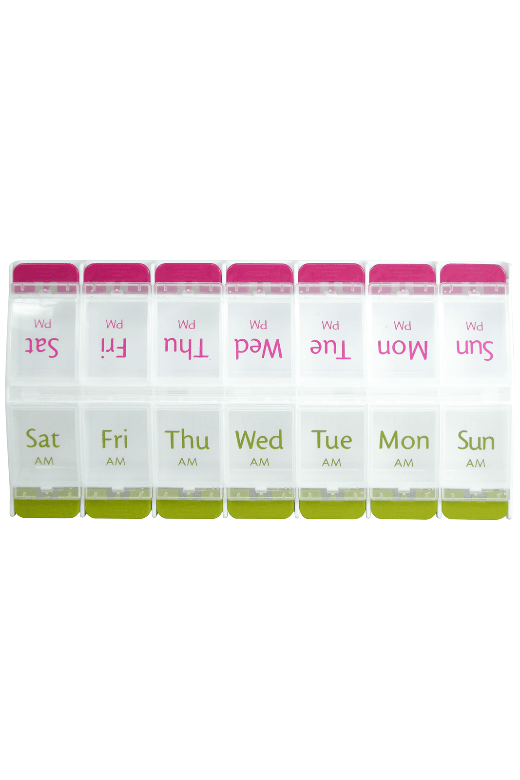 Medisure 7 Day am pm Flip Up Push Button Pill Box