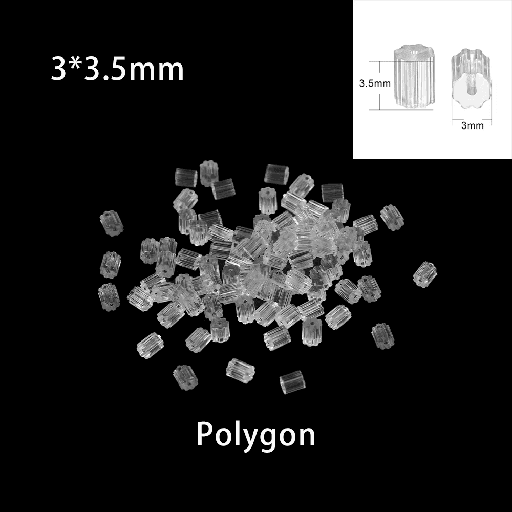 200-2000Pcs Soft Silicone Rubber Earring Back Stoppers UK