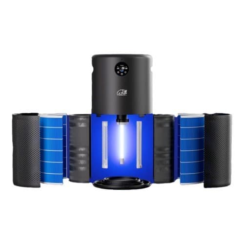 UV Medium Size Capture and Kill Air and Surface Sanitizer| 50w: HEPA + PCO Tech