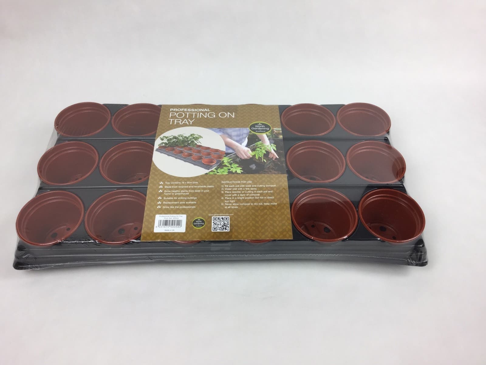 Garland Professional Potting Trays 18 x 9cm Pots Plants Seeds Fruit Veg Flowers