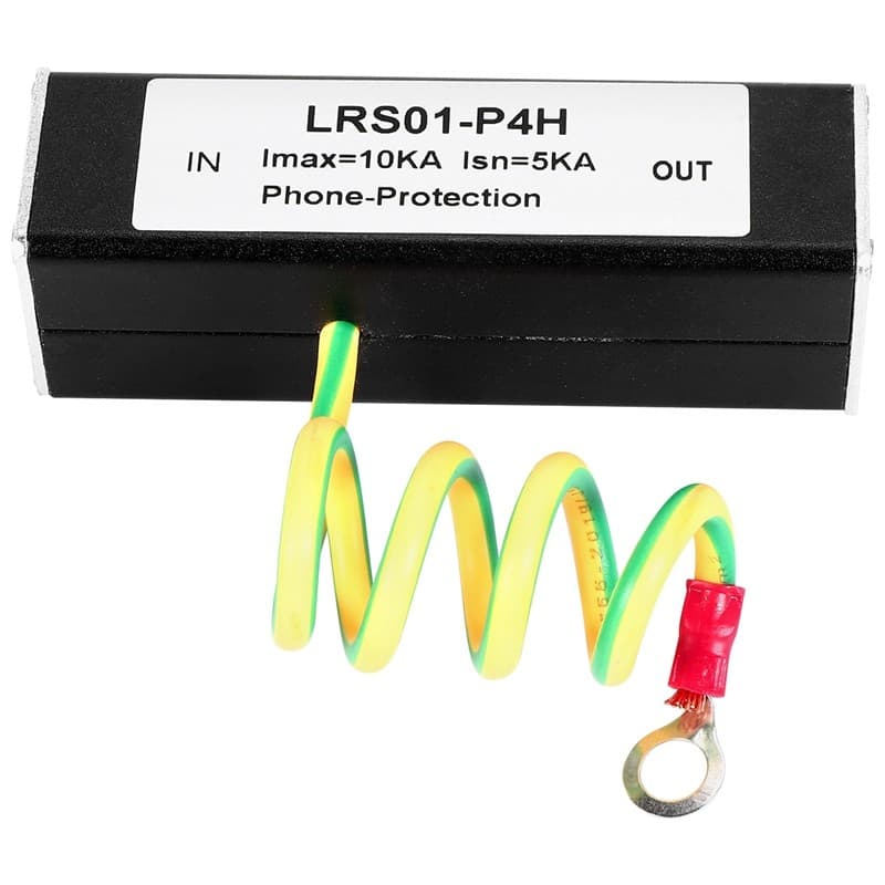 Telephone Fax  Protector Thunder Arrestor RJ11 Kl01-P4H Black RJ11 ADSL B9D5