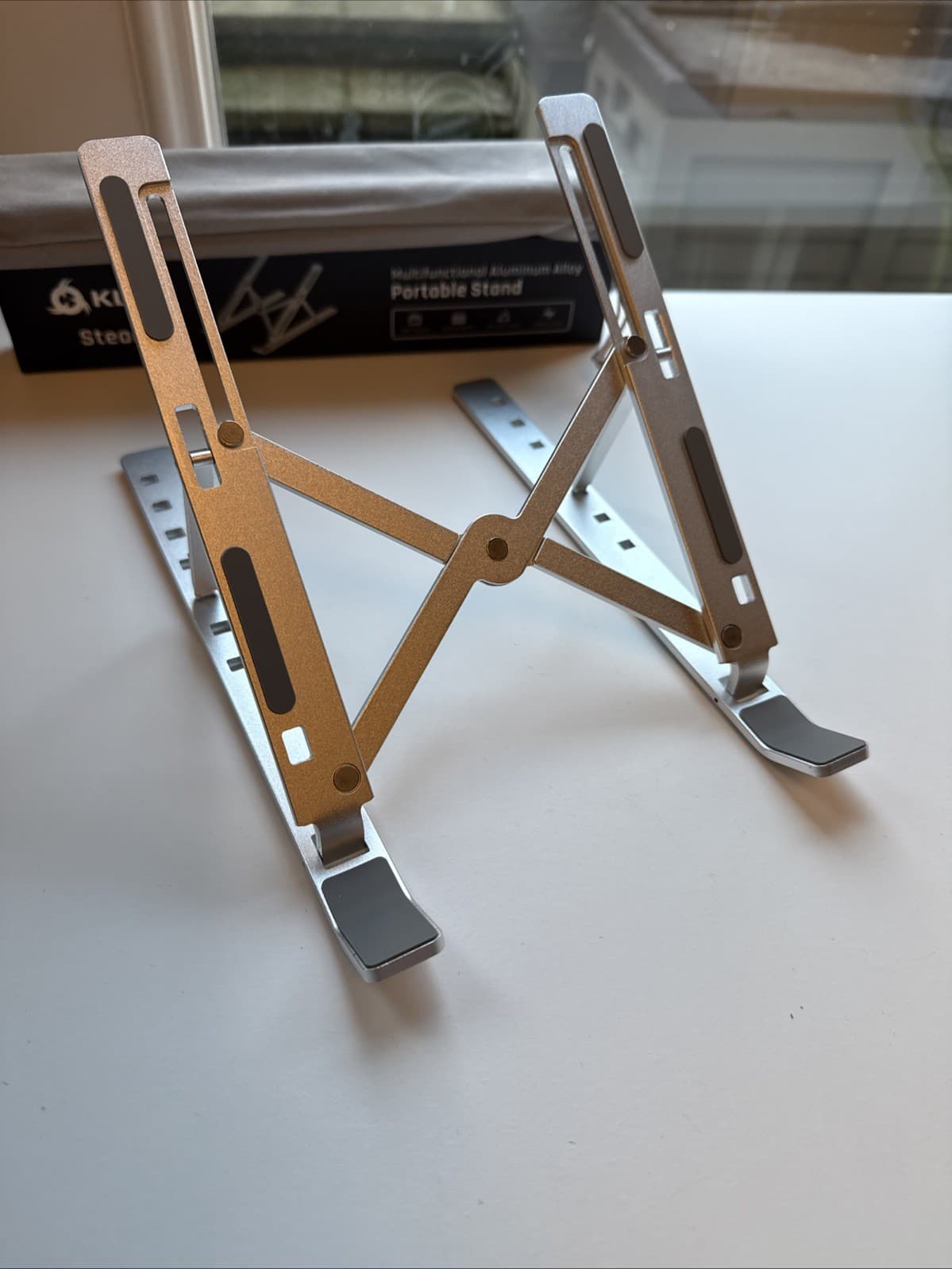 KLIM Steady Portable Laptop Stand for Desk - Foldable
